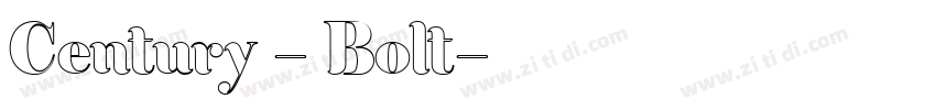 Century - Bolt字体转换